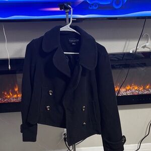 Forever 21 Black Peacoat